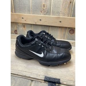 NIKE Durasport 3 III Soft Spikes Black White Golf Shoes 628527-002 Cleat US 8.5
